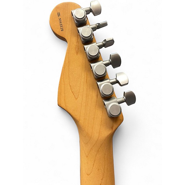 Used Fender American Deluxe Stratocaster Plus Trans Red Solid Body Electric Guitar