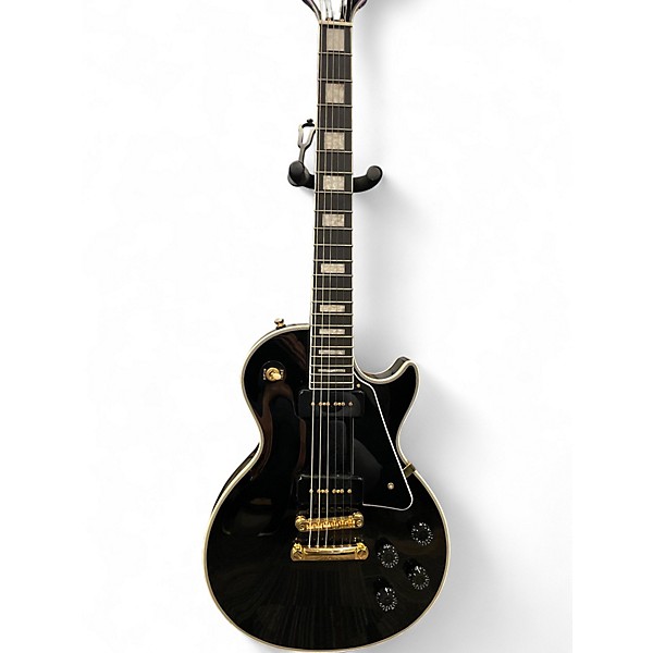 Used Epiphone Les Paul Custom P90S Black Solid Body Electric Guitar