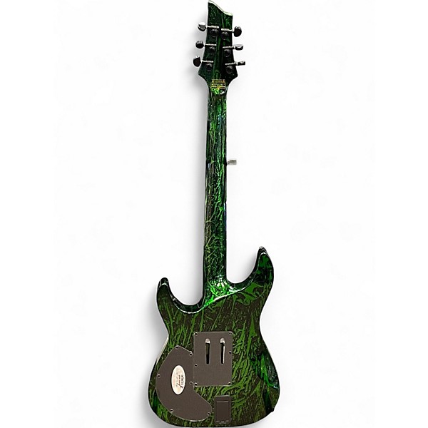 Used Schecter Guitar Research C1 Silver Mountain Toxic Venom Solid