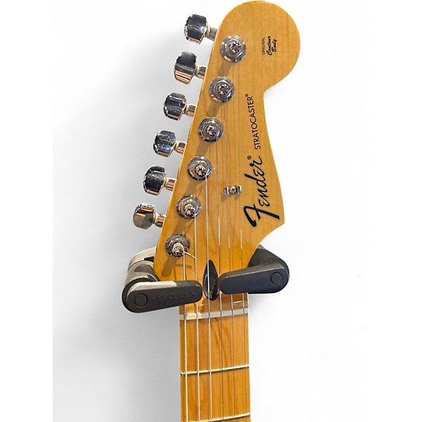 Used Fender Standard Stratocaster Green Solid Body Electric Guitar