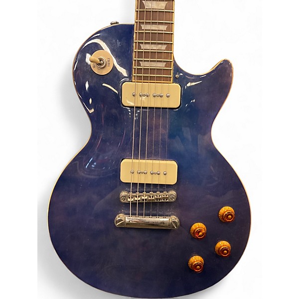 Used 2014 Epiphone 1956 Reissue Les Paul Blue Burst Solid Body Electric Guitar