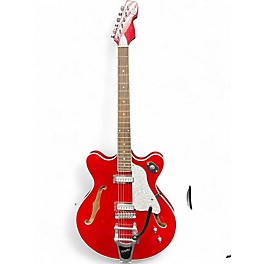 Used Eastwood ASTRALL II Red and White Hollow Body Electric Guitar