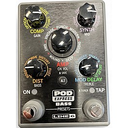 Used Line 6 POD EXPRESS BASS Effect Processor Bass Effect Pedal