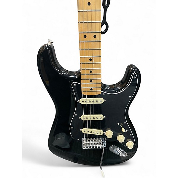 Used Fender Player Stratocaster Black Solid Body Electric Guitar