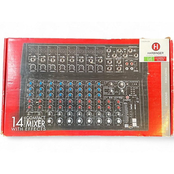 Used Harbinger lv14fxusb Unpowered Mixer