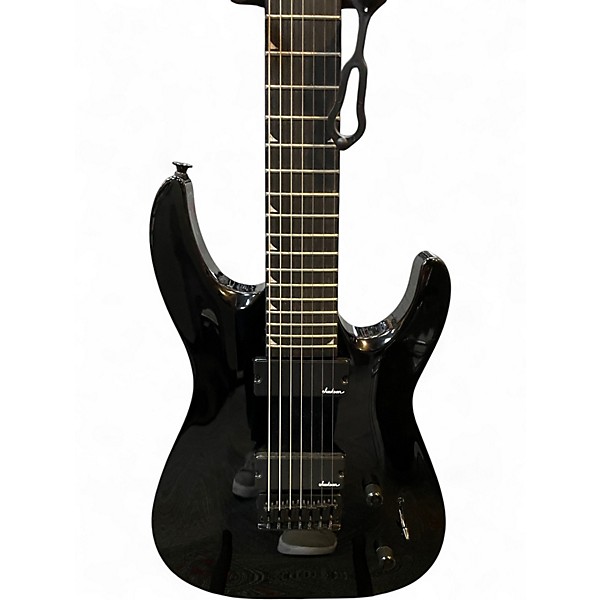 Used Jackson JS22-7 Dinky 7 String Black Solid Body Electric