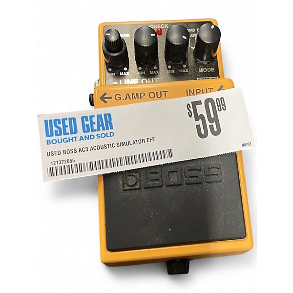 Used BOSS AC3 Acoustic Simulator Effect Pedal | Guitar Center