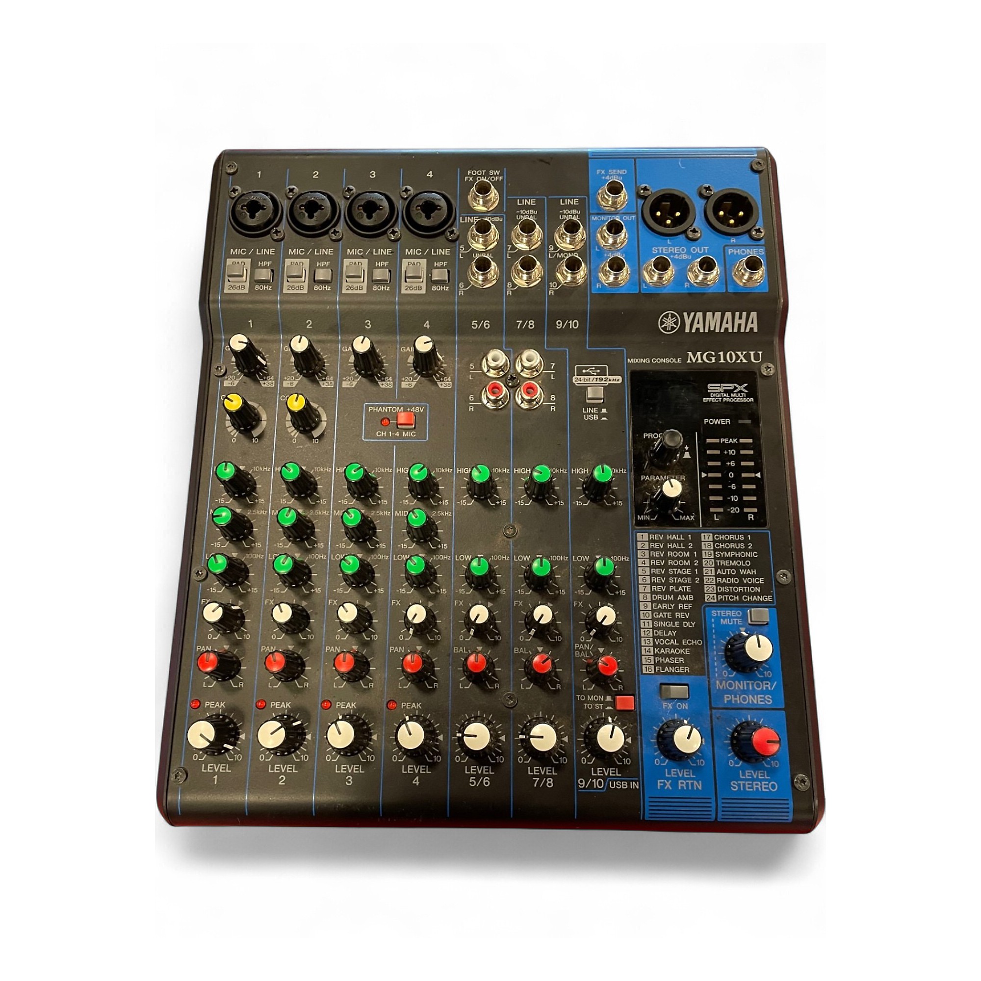 YAMAHA ( ヤマハ ) / MG10XU MG10XU 10-Channel Mixer with USB and Effects - Yamaha USA