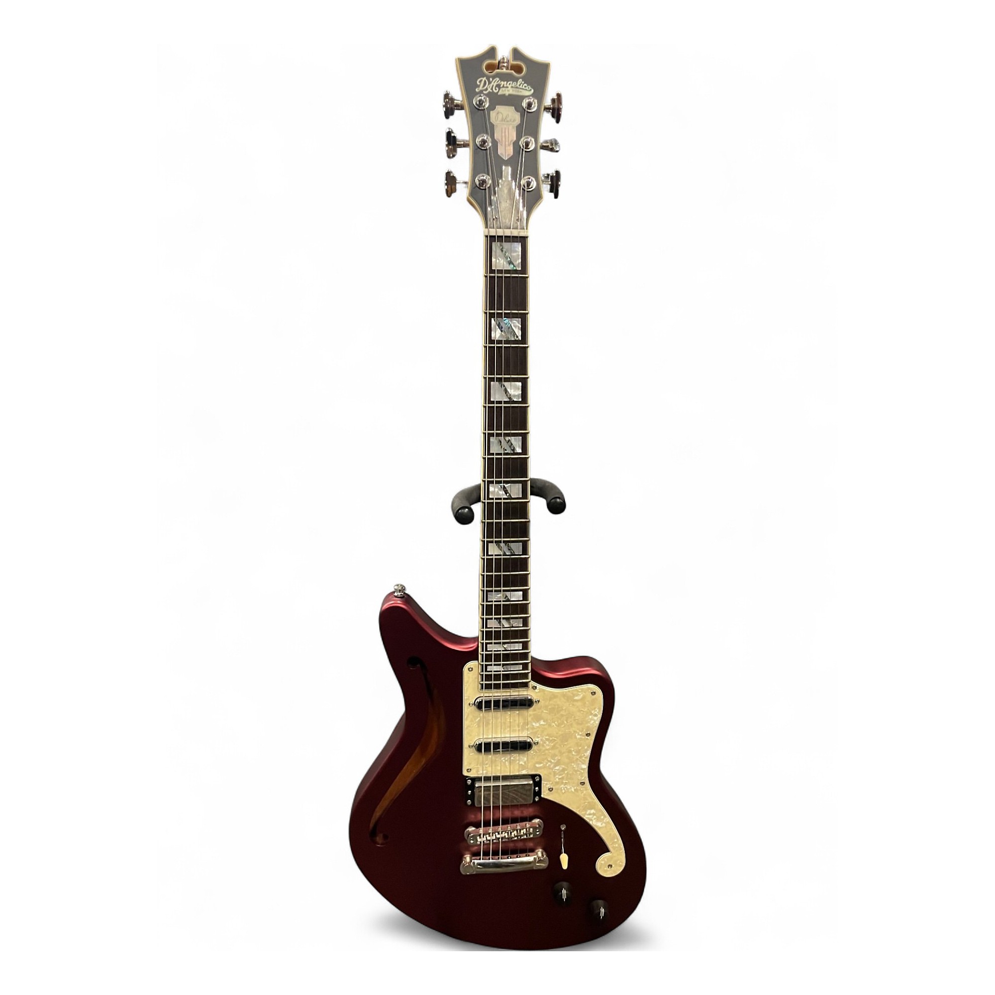 ギター D'Angelico Deluxe Bedford SH MatteWalnut D'Angelico Deluxe Bedford SH Semi-hollowbody Electric Guitar