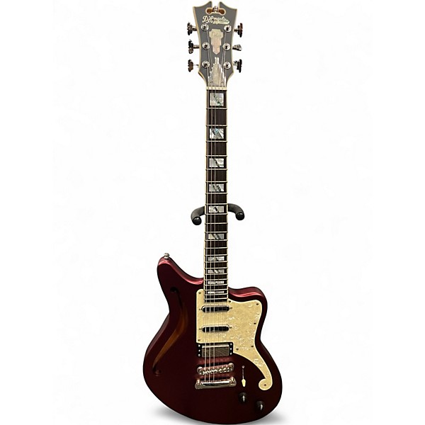 Used D'Angelico Deluxe Bedford SH Matte Wine Solid Body Electric Guitar