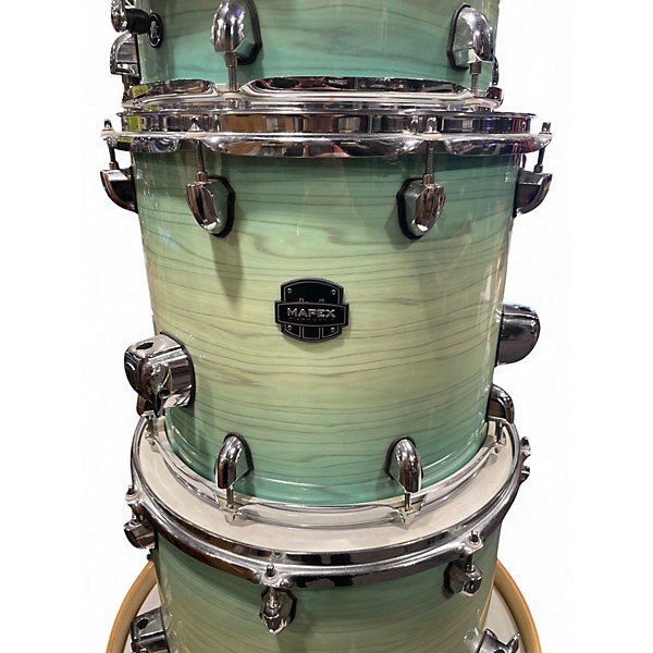 Used Mapex 4 Piece Armory Exotic Rock Ultramarine Gloss Drum Kit