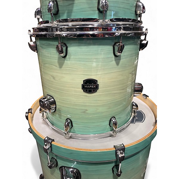 Used Mapex 4 Piece Armory Exotic Rock Ultramarine Gloss Drum Kit