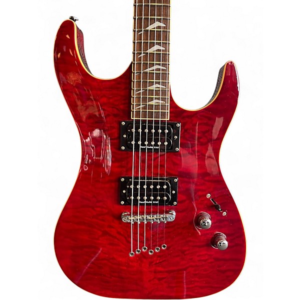 Used Washburn ax3q pro Chrome Red Solid Body Electric Guitar