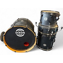 Used Dixon 4 Piece demon Black Drum Kit