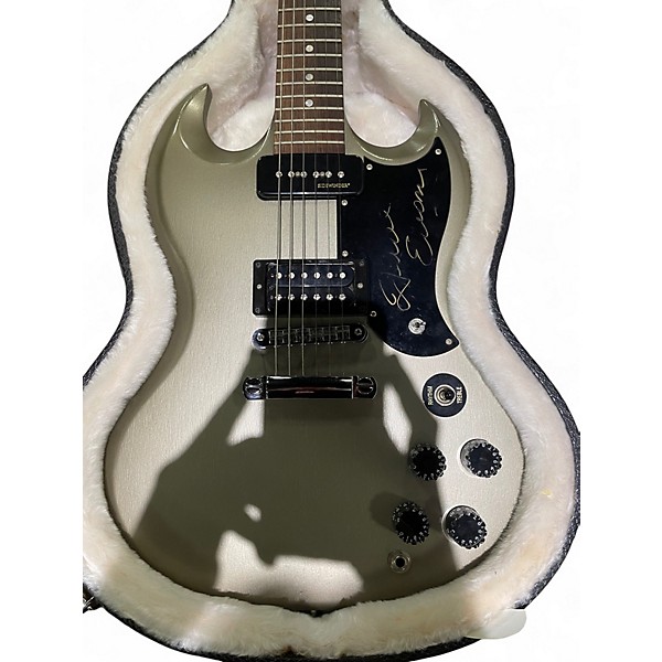 Used Gibson ETune Metallic Silver Solid Body Electric Guitar