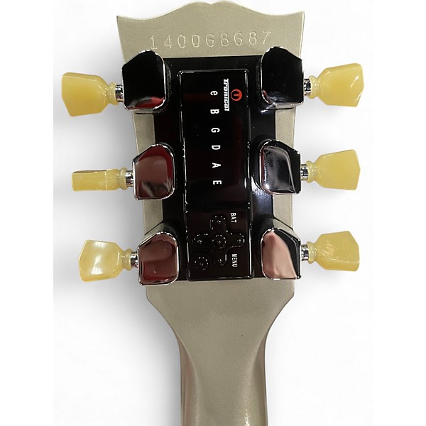 Used Gibson ETune Metallic Silver Solid Body Electric Guitar