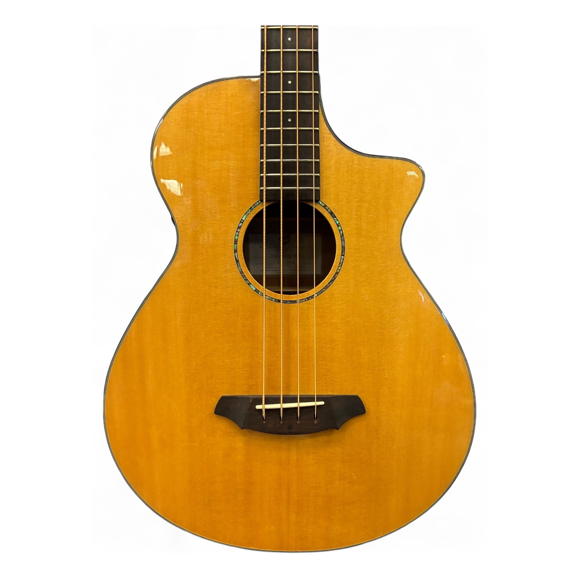 Used Breedlove Atlas Studio BJ350/SME4 Natural Acoustic Bass