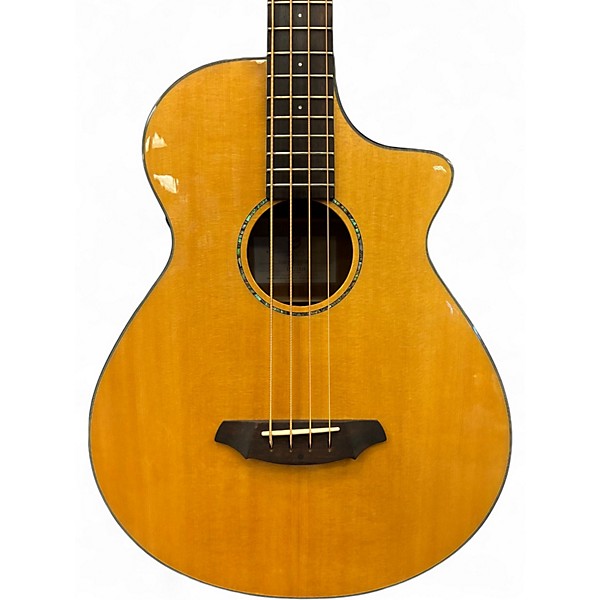 Used Breedlove Atlas Studio BJ350/SME4 Natural Acoustic Bass Guitar