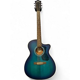 Used Guild OM-240CE Blue Acoustic Electric Guitar