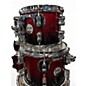Used PDP by DW 6 Piece Concept Series Red and black Drum Kit