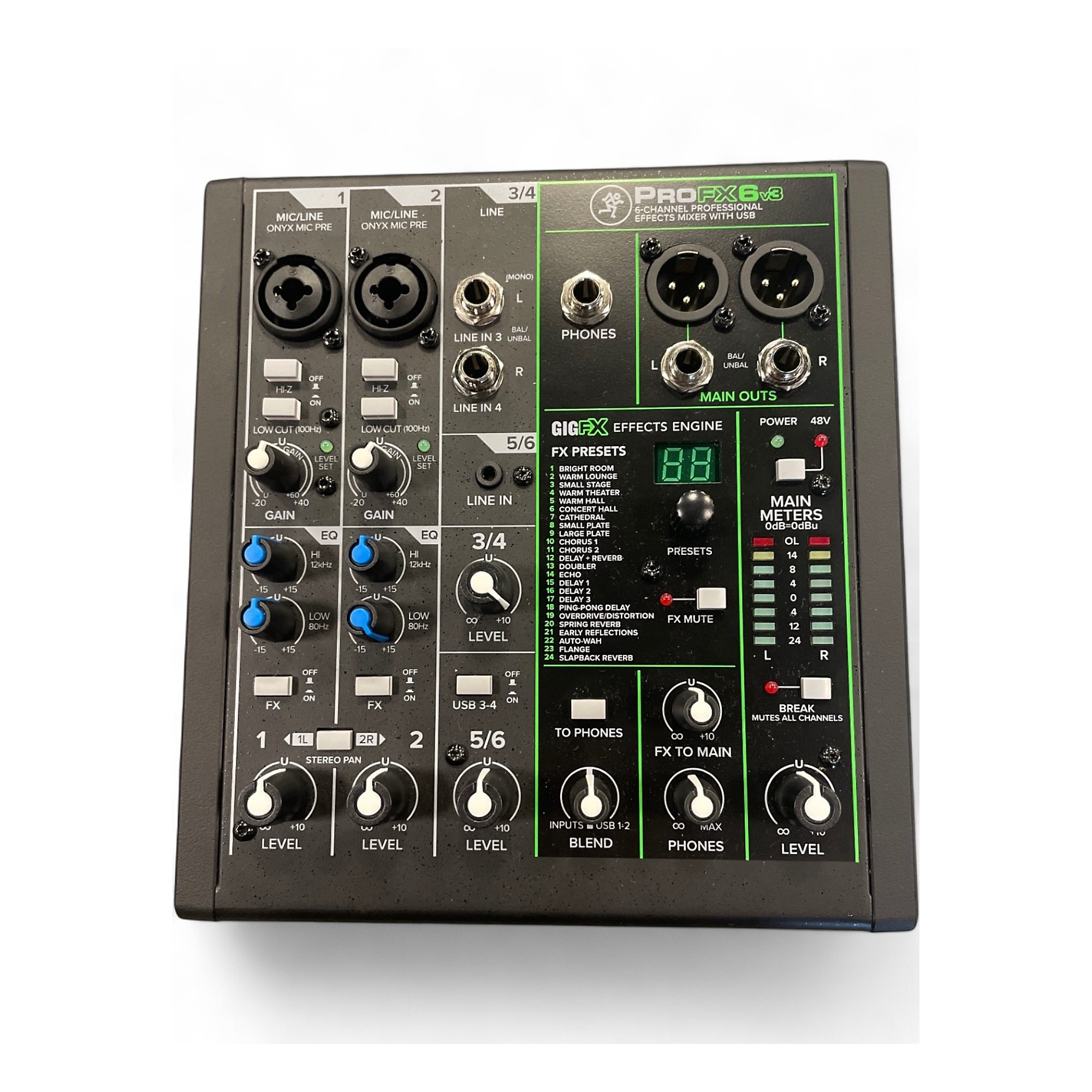 Mackie ProFX10v3 美品 完品 Mackie ProFX10v3 10-channel Mixer with USB and Effects