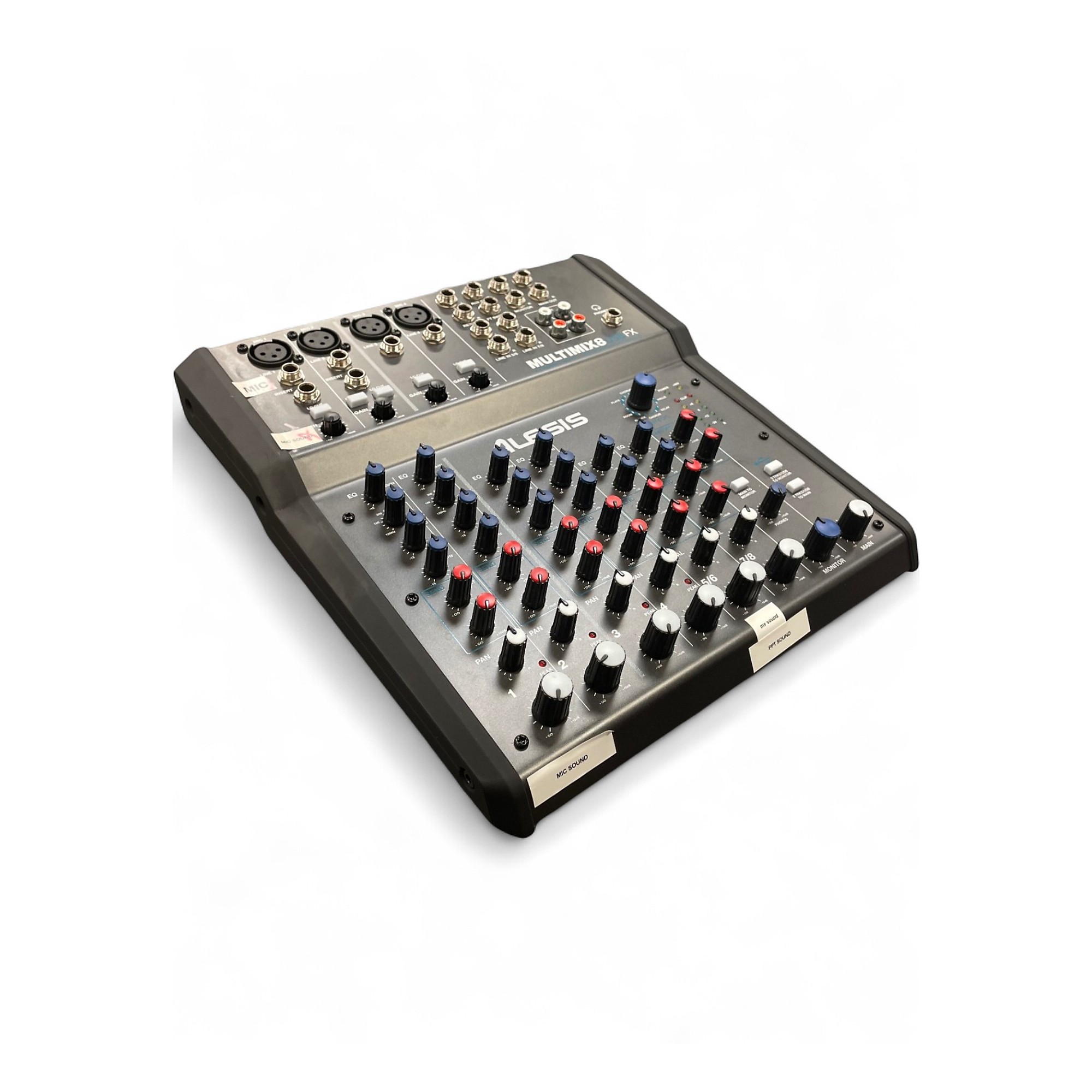 Used Alesis MultiMix 8 FX USB 8-Channel Unpowered Mixer