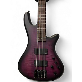 Used Schecter Guitar Research Stiletto Studio 4 Limited Purple Burst Electric Bass Guitar
