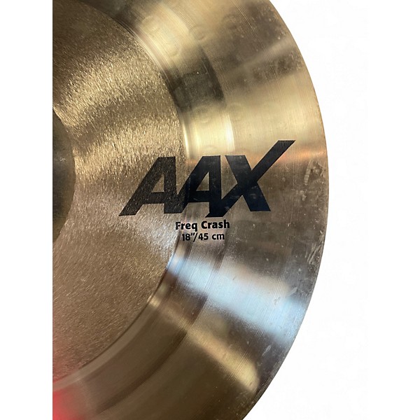 【値下げ】SABIAN AAX  Stage Crash 18インチ中古 Used SABIAN 18in AAX FREQ Crash Cymbal 38 | Guitar Center