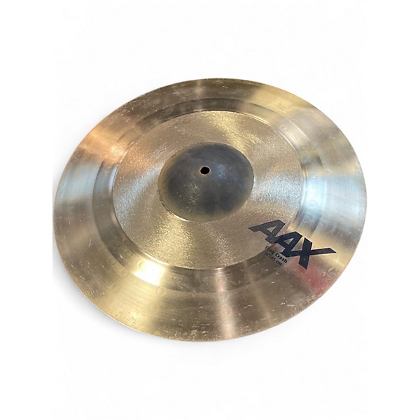 【値下げ】SABIAN AAX  Stage Crash 18インチ中古 Sabian 18 inch AAX O-Zone Crash Cymbal - Brilliant Finish