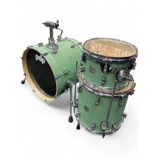 Used PDP by DW 3 Piece Concept Series Bop  Satin Seafoam Drum Kit