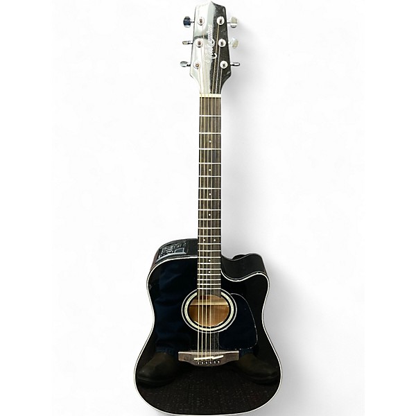 Used Takamine GD30CE Black Acoustic Electric Guitar