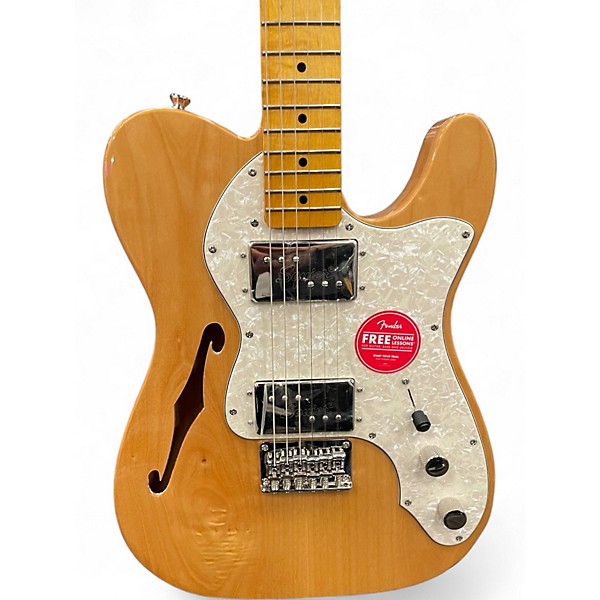 Used Squier Classic Vibe 70s Thinline Telecaster Maple  Hollow Body Electric Guitar