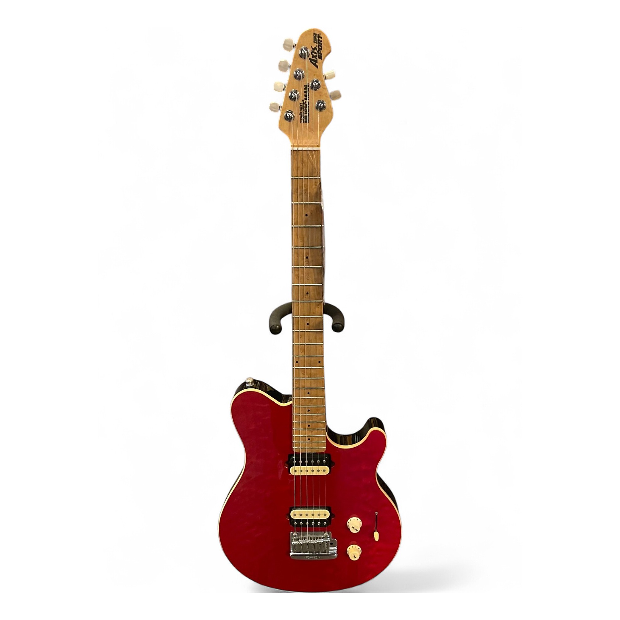 Used 2010s Ernie Ball Music Man Axis Super Sport red Solid Body
