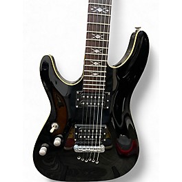 Used Schecter Guitar Research C1 EX LH Black Solid Body Electric Guitar
