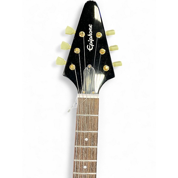 Used Epiphone FLYING V KORINA Natural Solid Body Electric Guitar