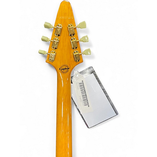 Used Epiphone FLYING V KORINA Natural Solid Body Electric Guitar