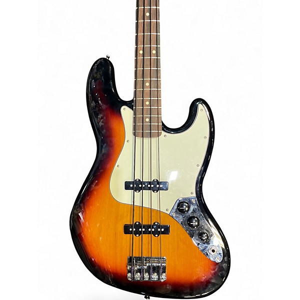 Used Fender Standard Jazz Bass Sunburst Electric Bass Guitar