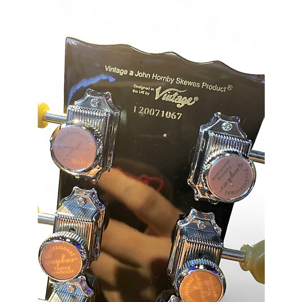 Used Vintage V100LP Charcoal Solid Body Electric Guitar