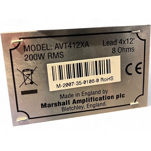 Used Marshall AVT412XA Guitar Cabinet