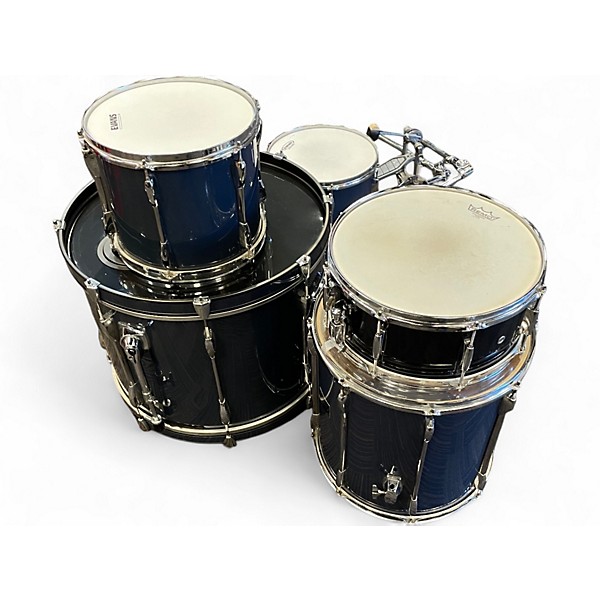 Used Pearl 5 Piece Export NAVY Drum Kit