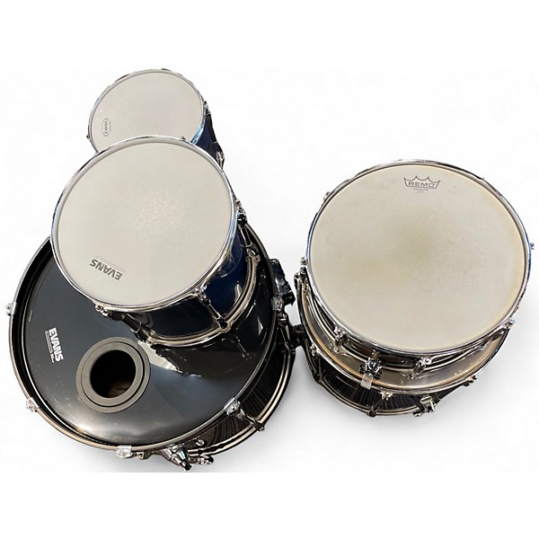 Used Pearl 5 Piece Export NAVY Drum Kit