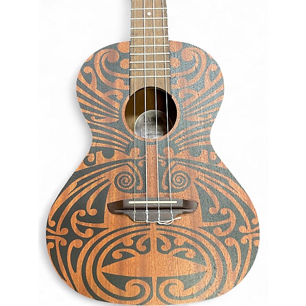 Used Luna Tribal Tenor Mahogany Natural Ukulele