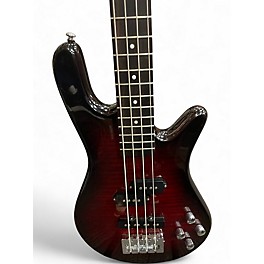 Used Spector Legend 4 Standard Trans Red Electric Bass Guitar