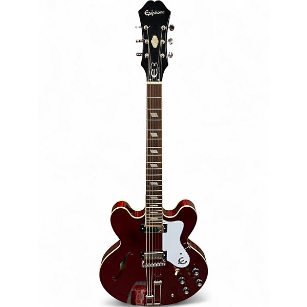 Used Epiphone RIVIERA E360 TD Burgundy Hollow Body Electric Guitar