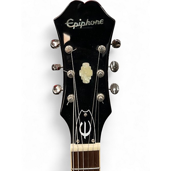 Used Epiphone RIVIERA E360 TD Burgundy Hollow Body Electric Guitar