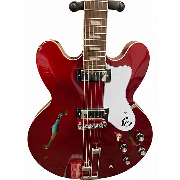 Used Epiphone RIVIERA E360 TD Burgundy Hollow Body Electric Guitar