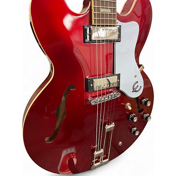Used Epiphone RIVIERA E360 TD Burgundy Hollow Body Electric Guitar