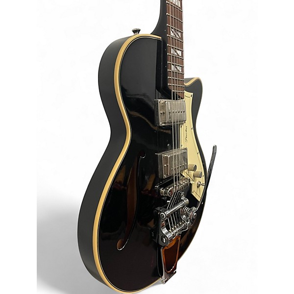 Used PEERLESS Retroman P3 Black Hollow Body Electric Guitar