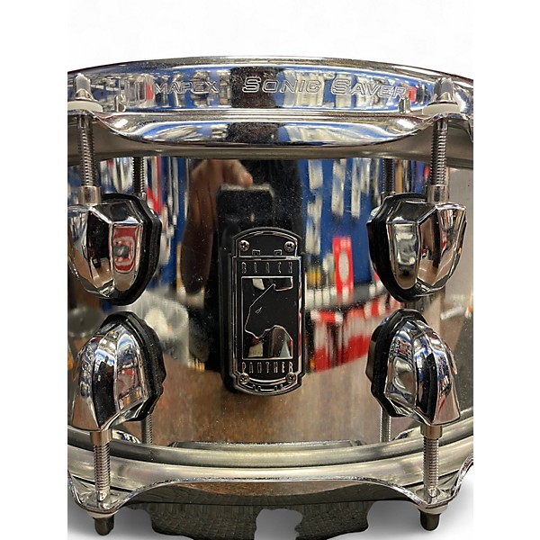 Used Mapex 14in Black Panther Atomizer snare Steel Drum