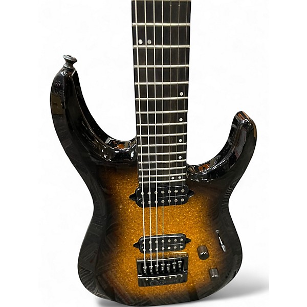 Used Jackson PRO PLUS MDK EVERTUNE GOLD SPARKLE Solid Body Electric Guitar